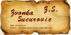 Zvonka Šućurović vizit kartica